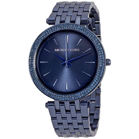 michael kors watches blue face|michael kors darci blue.